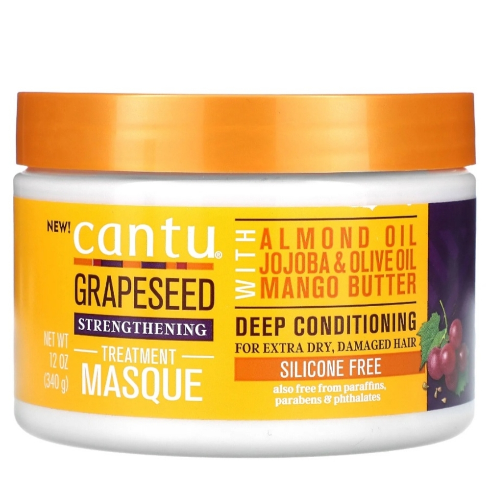 Cantu Almond Oil Grapeseed Strengthening,  Treatment Masque, Deep conditioning
